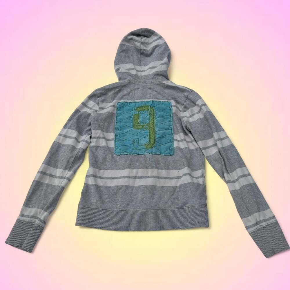 Aeropostale Striped Zip-Up Hoodie